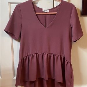 Plum peplum Blouse perfect for the fall!!